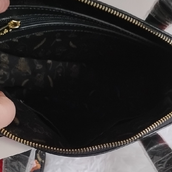 Disney Loungefly Beauty And The Beast Princess Black and Red Floral Satchel Set - Picture 12 of 16